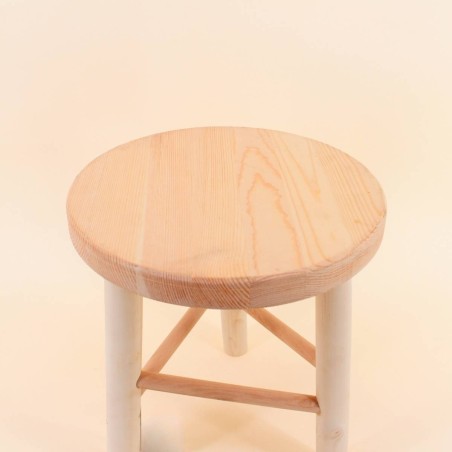 Tabouret bois clair naturel, charme épuré | Hashtag Déco