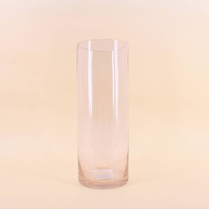 Vase en verre transparent 15x40cm, chic et moderne | Hashtag Déco
