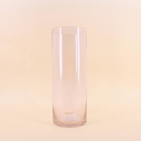 Vase en verre transparent 15x40cm, chic et moderne | Hashtag Déco