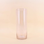 Vase en verre transparent 15x40cm, chic et moderne | Hashtag Déco