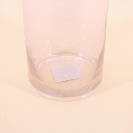 Vase en verre transparent 15x40cm, chic et moderne | Hashtag Déco