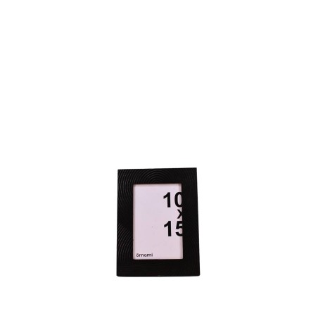 Cadre photo en bois noir gravé 10x15cm | Hashtag Déco