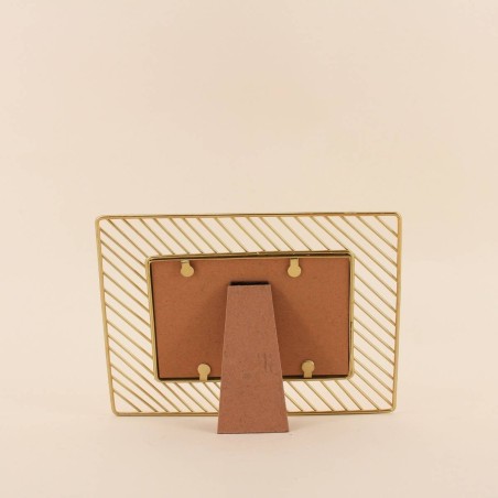 Cadre photo métal doré 10x15cm élégant | Hashtag Déco