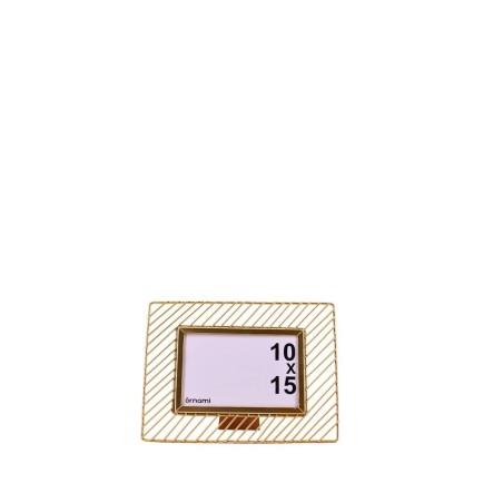 Cadre photo métal doré 10x15cm élégant | Hashtag Déco