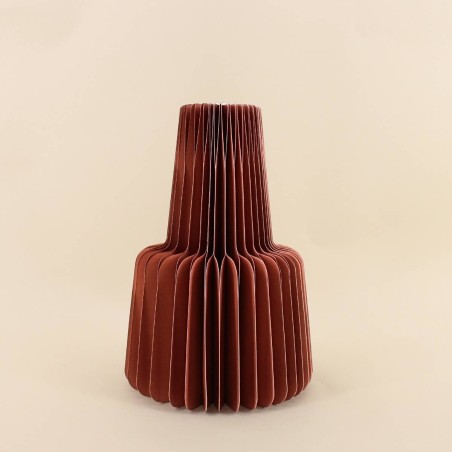 Vase pliable en papier rond noir | Hashtag Déco