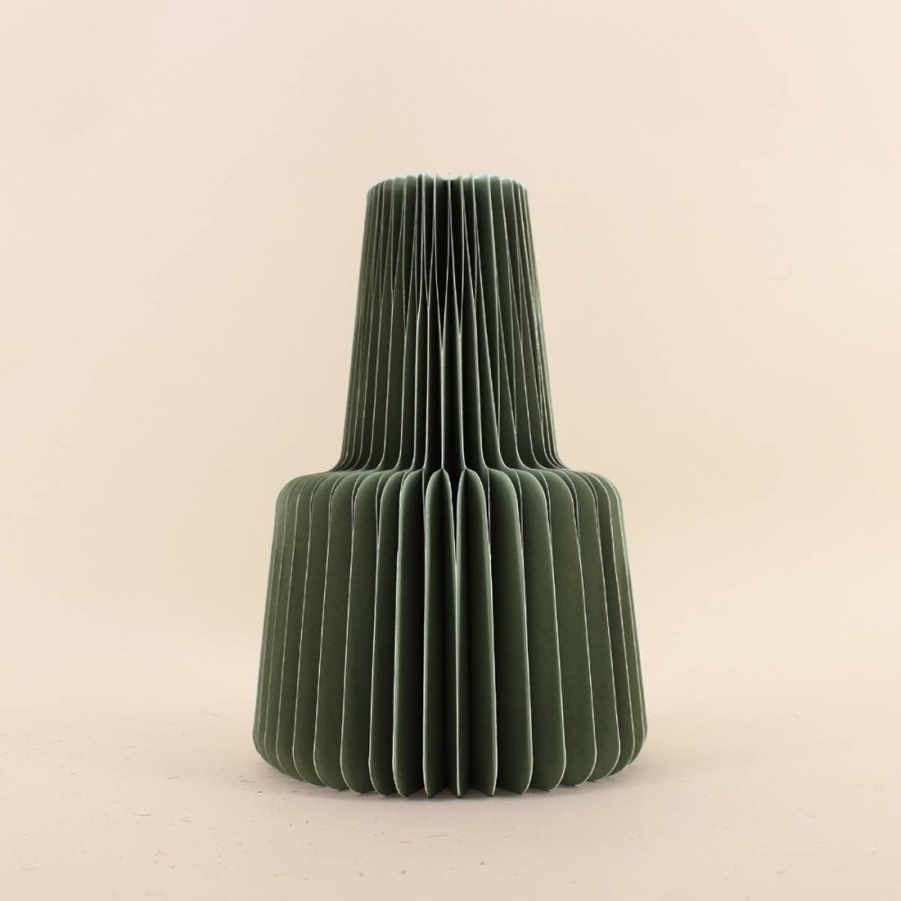 Vase pliable en papier rond noir | Hashtag Déco