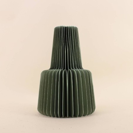 Vase pliable en papier rond noir | Hashtag Déco