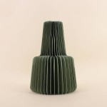 Vase pliable en papier rond noir | Hashtag Déco