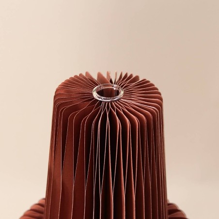 Vase pliable en papier rond noir | Hashtag Déco