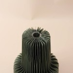 Vase pliable en papier rond noir | Hashtag Déco