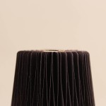 Vase pliable en papier rond noir | Hashtag Déco