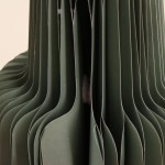 Vase pliable en papier rond noir | Hashtag Déco