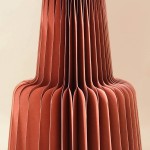 Vase pliable en papier rond noir | Hashtag Déco