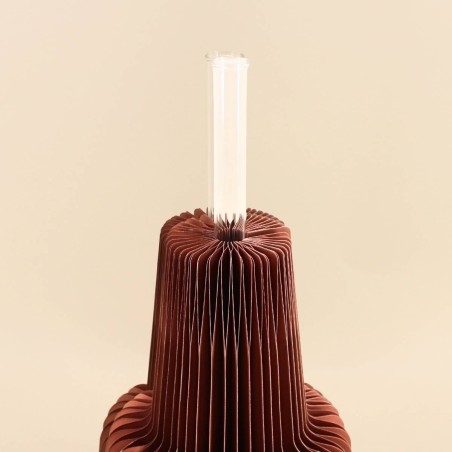 Vase pliable en papier rond noir | Hashtag Déco