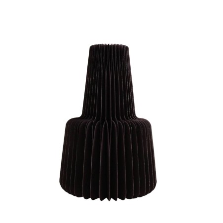 Vase pliable en papier rond noir | Hashtag Déco