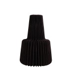 Vase pliable en papier rond noir | Hashtag Déco