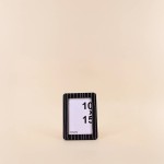 Cadre photo verre 10x15 rayé noir et blanc | Hashtag Déco