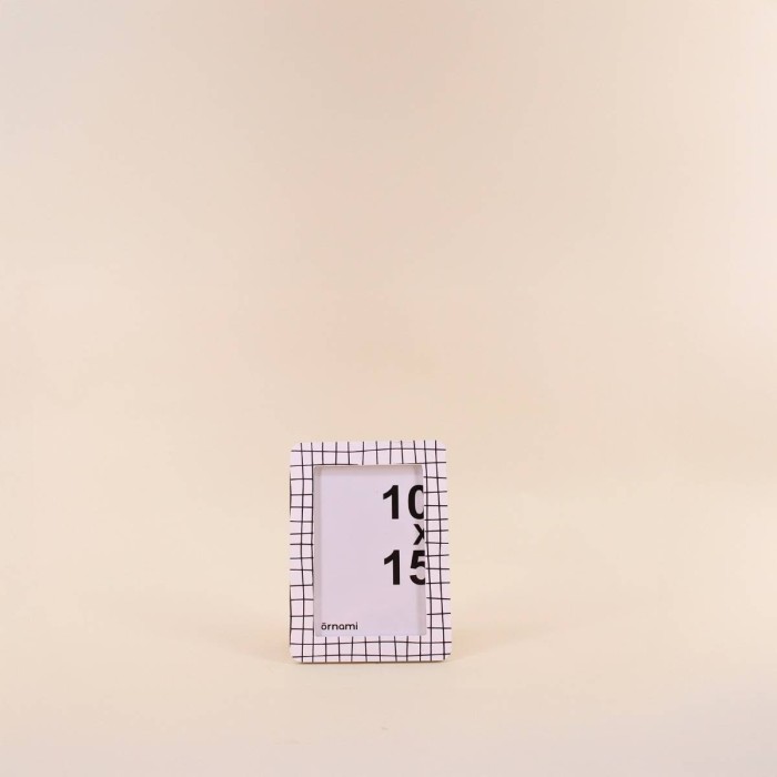 Cadre photo 10x15cm en verre noir et blanc | Hashtag Déco