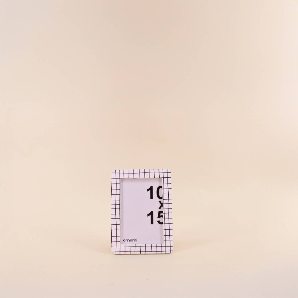 Cadre photo 10x15cm en verre noir et blanc | Hashtag Déco