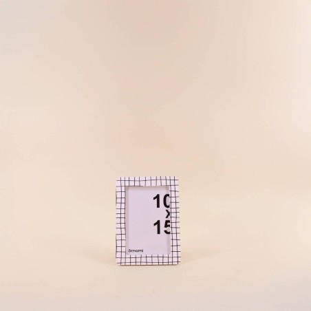 Cadre photo 10x15cm en verre noir et blanc | Hashtag Déco
