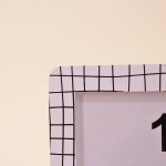 Cadre photo 10x15cm en verre noir et blanc | Hashtag Déco