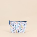 Set de 2 trousses fleuris coton blanc | Hashtag Déco