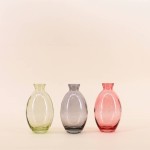 Set de 3 vases verre coloré 12 cm | Hashtag Déco