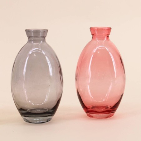 Set de 3 vases verre coloré 12 cm | Hashtag Déco