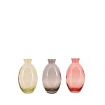 Set de 3 vases verre coloré 12 cm | Hashtag Déco