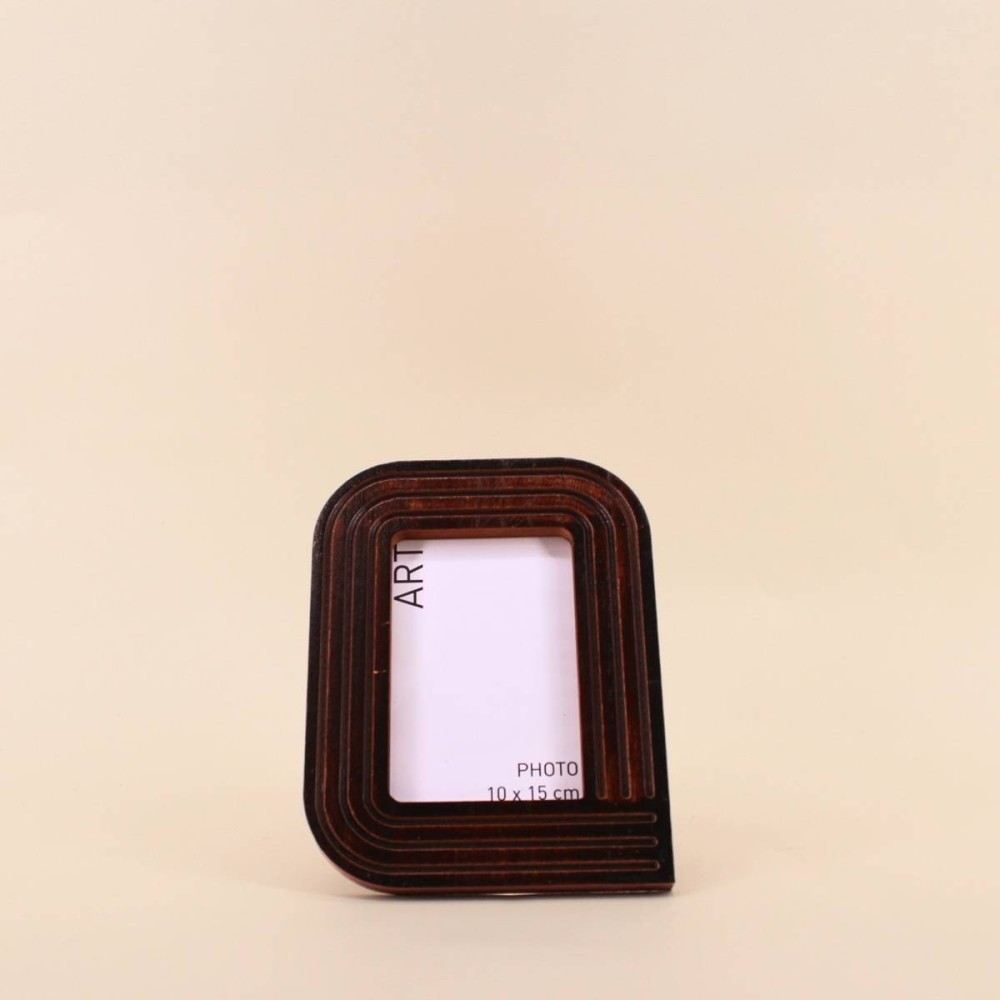 Cadre photo bois marron 17x22 cm - Élégance pure | Hashtag Déco