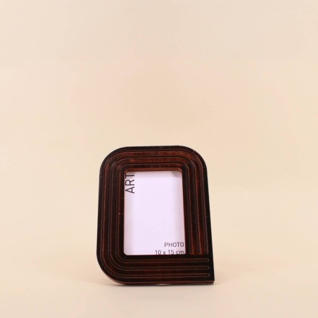 Cadre photo bois marron 17x22 cm - Élégance pure | Hashtag Déco
