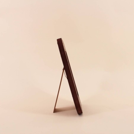 Cadre photo bois marron 17x22 cm - Élégance pure | Hashtag Déco