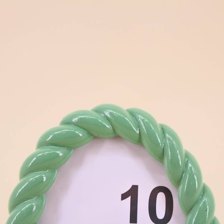 Cadre photo ovale vert en résine | Hashtag Déco