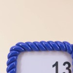 Cadre torsadé bleu en résine 13x18cm | Hashtag Déco