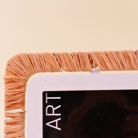 Cadre photo raphia beige 21x26cm | Hashtag Déco