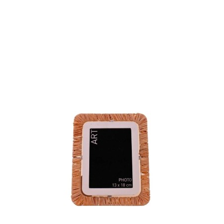 Cadre photo raphia beige 21x26cm | Hashtag Déco