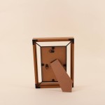 Cadre photo 3D métal noir moderne 10x15cm | Hashtag Déco