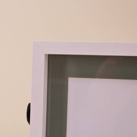 Cadre photo bicolore métal blanc noir | Hashtag Déco