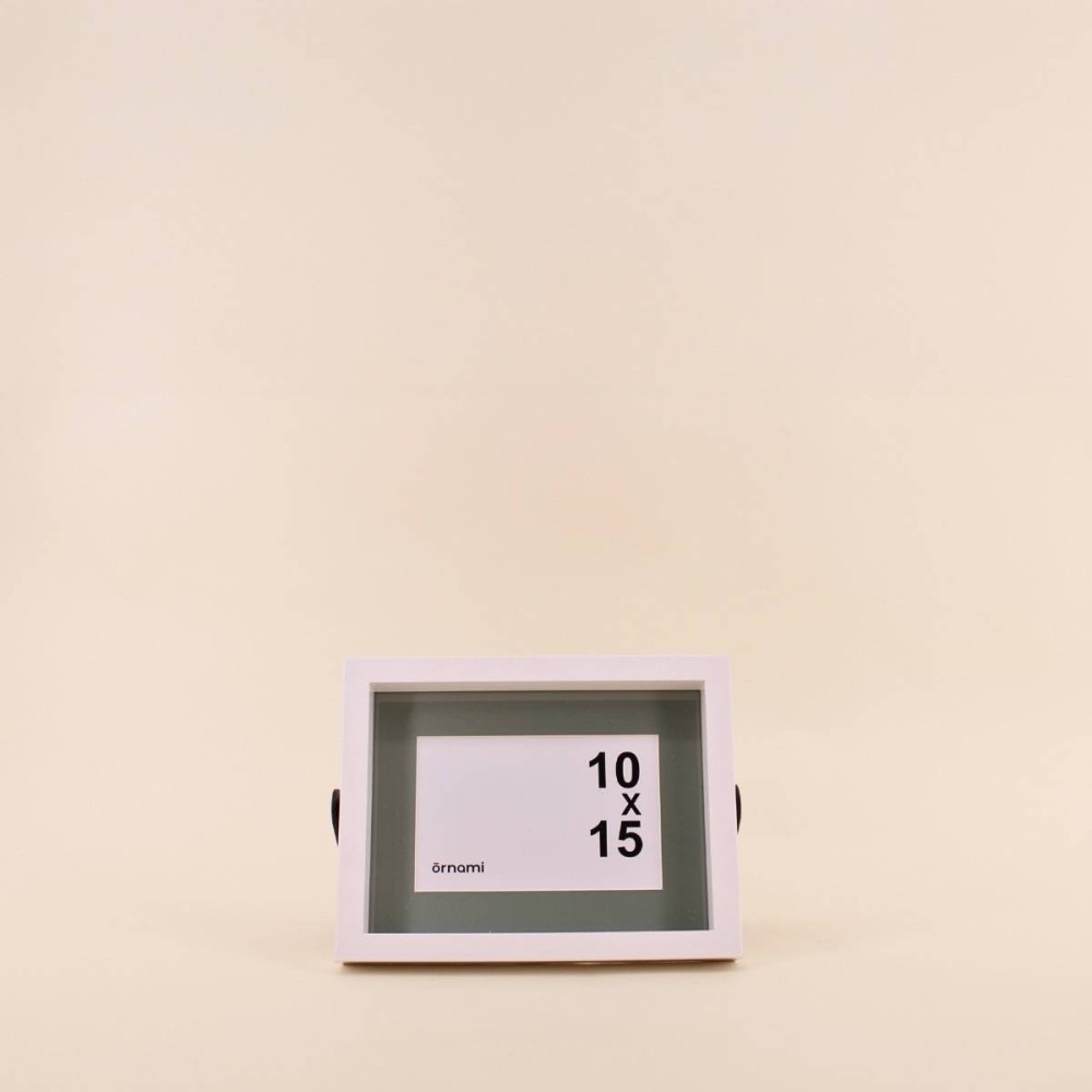 Cadre photo bicolore métal blanc noir | Hashtag Déco