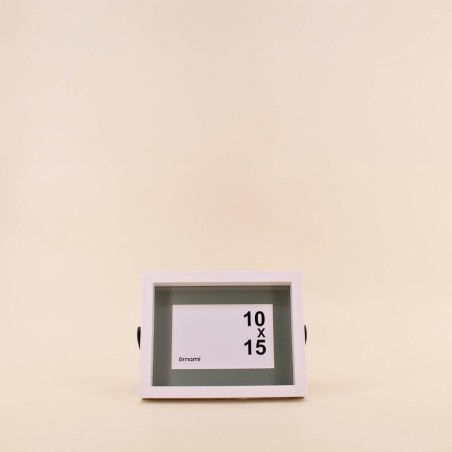 Cadre photo bicolore métal blanc noir | Hashtag Déco