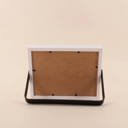 Cadre photo bicolore métal blanc noir | Hashtag Déco
