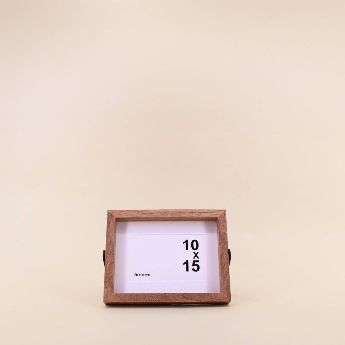 Cadre photo métal marron 10x15 cm élégant | Hashtag Déco