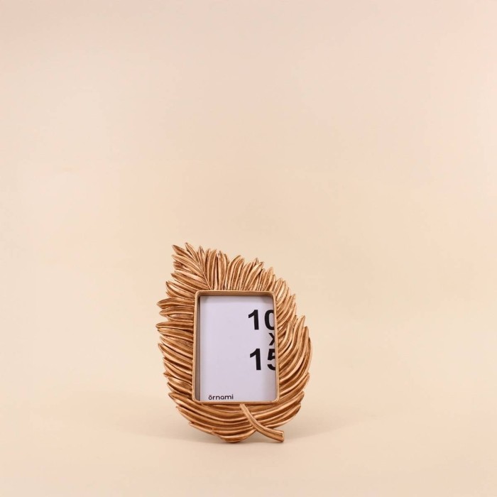 Cadre photo doré en résine 10x15cm | Hashtag Déco