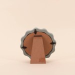 Cadre ondulé résine vert 13x13cm | Hashtag Déco