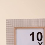 Cadre photo naturel strié beige en MDF | Hashtag Déco