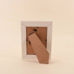 Cadre photo naturel strié beige en MDF | Hashtag Déco