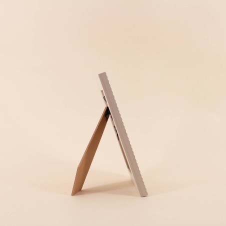 Cadre photo naturel strié beige en MDF | Hashtag Déco