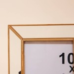 Cadre photo laiton doré 10x10cm élégant | Hashtag Déco