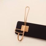 Patère métal noir doré 40x18cm élégante | Hashtag Déco