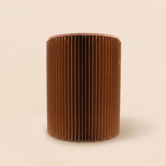 Pouf pliable en carton rond, écolo et pratique | Hashtag Déco